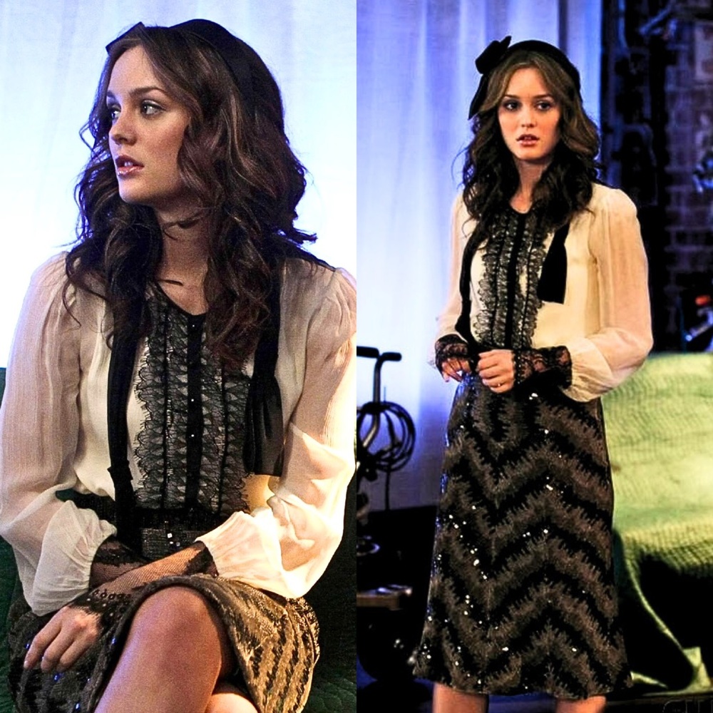 ASO Blair Waldorf in Gossip Girl DVF Sequin Skirt Size 10